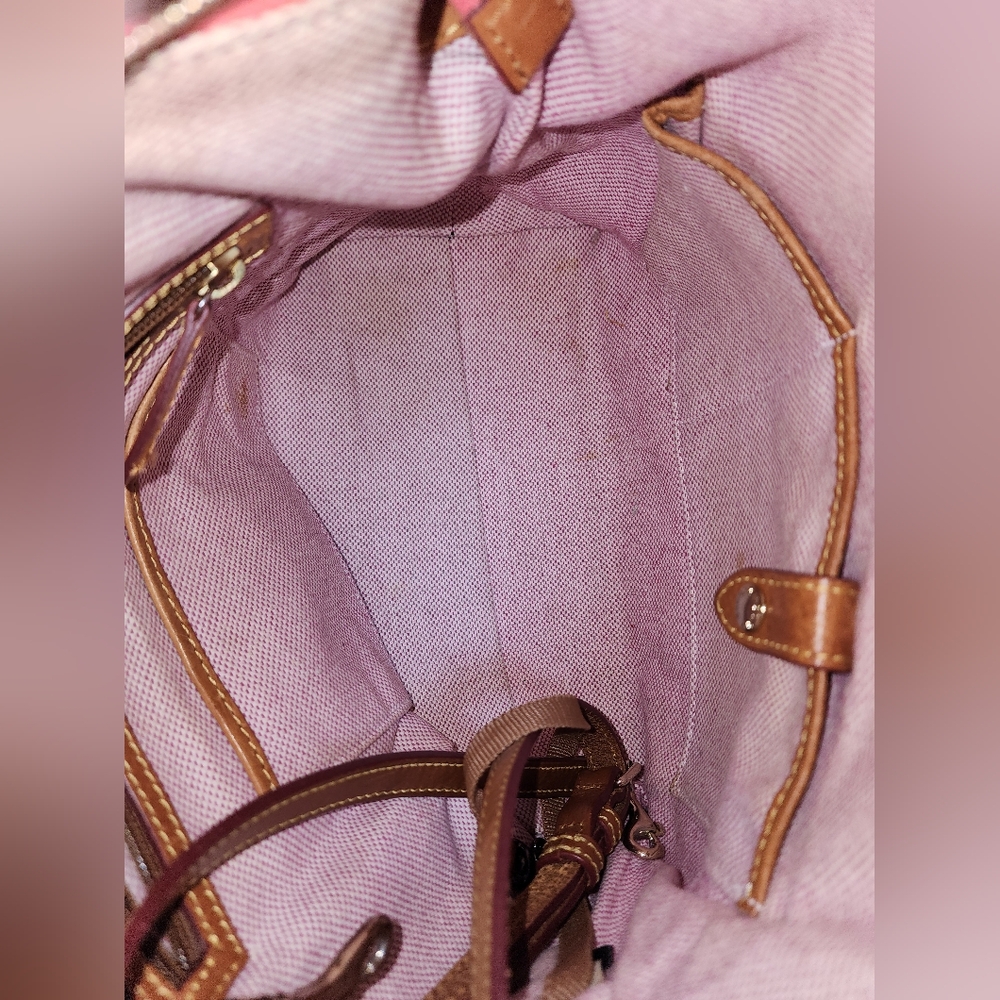 Dooney & Bourke Pink Satchel Hand Bag With Shoulder Strap - Picture 5 of 5